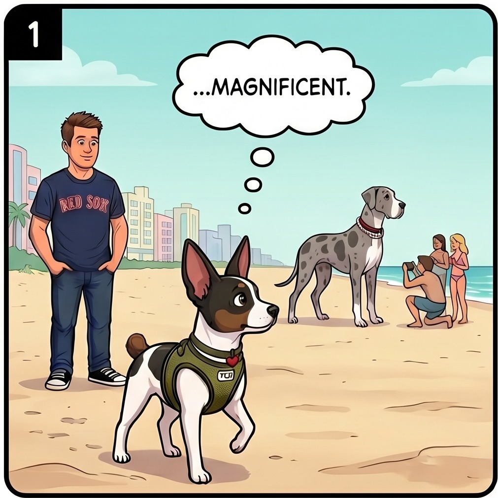 Max meets Archie — panel 1