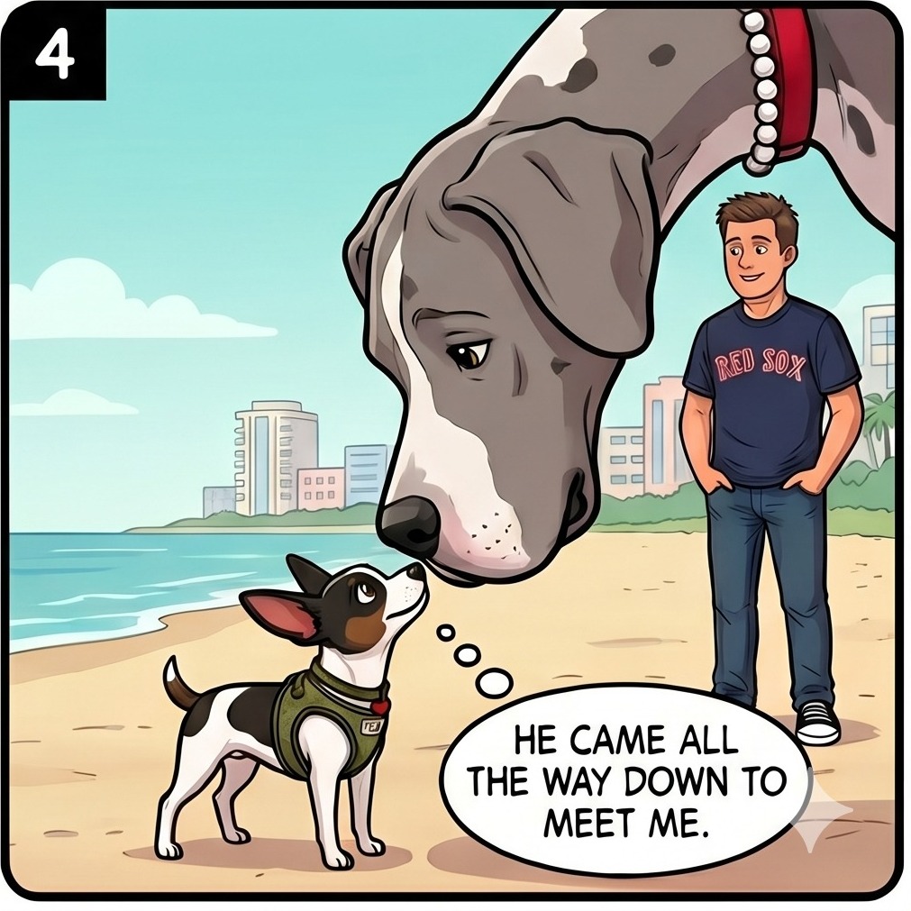 Max meets Archie — panel 4