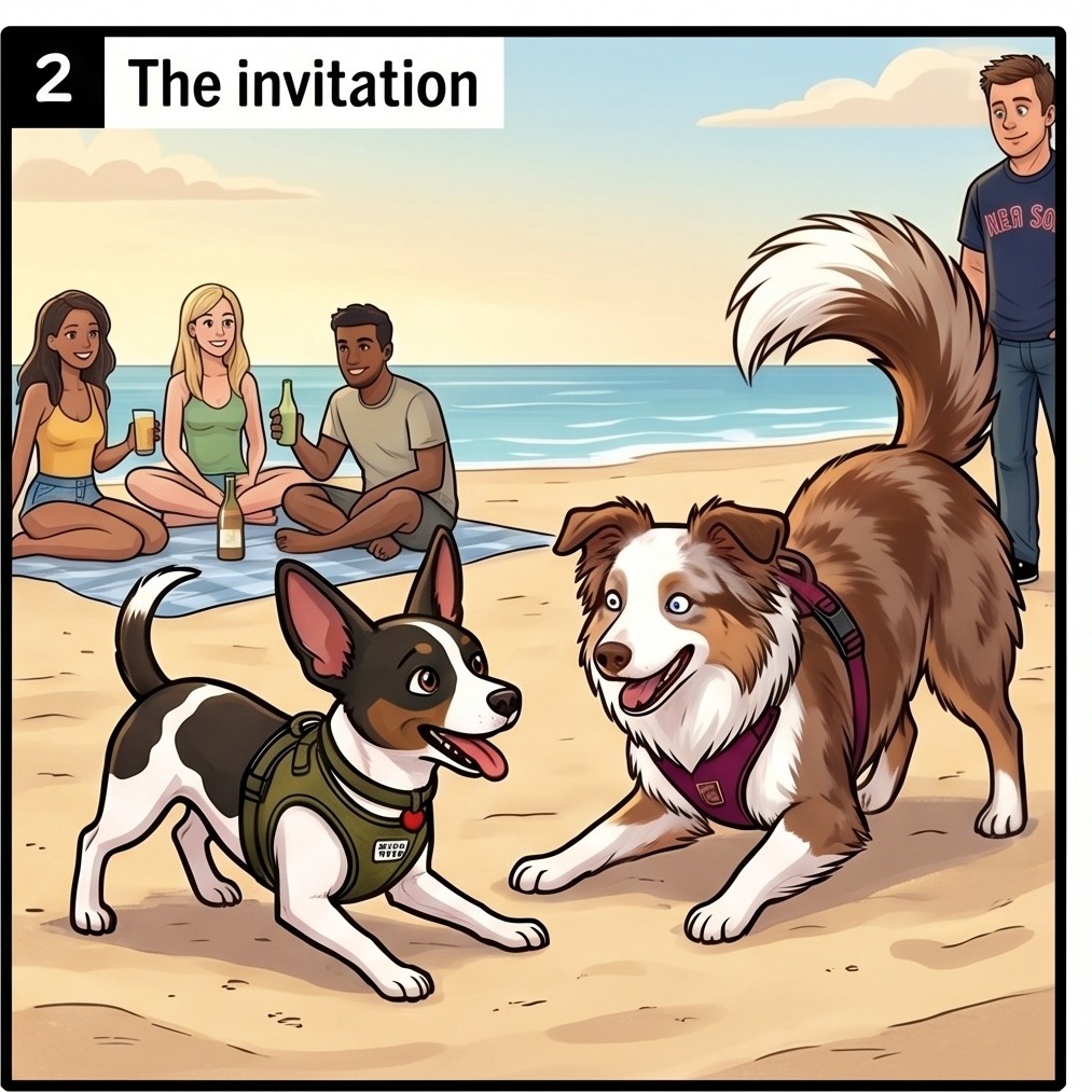 Max meets Zucchini — panel 2