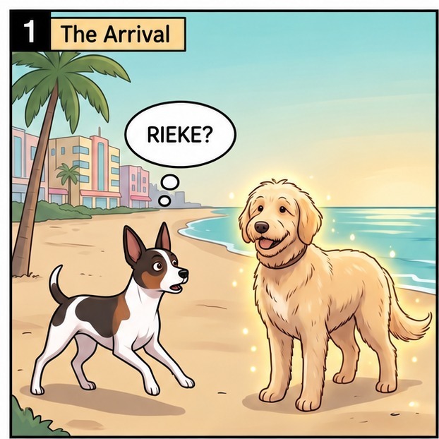 Rieke in Miami Beach — panel 1