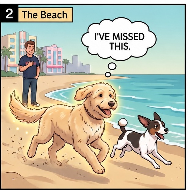 Rieke in Miami Beach — panel 2