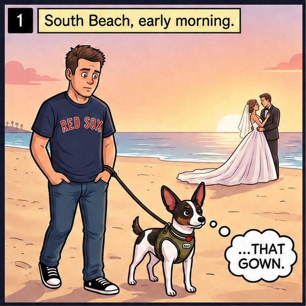 The Gown — panel 1