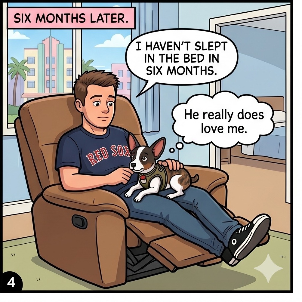 The recliner — panel 4