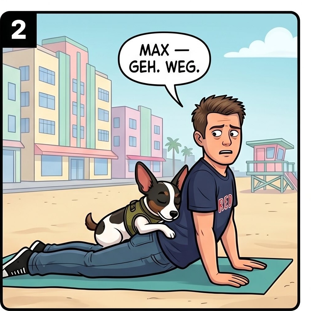 Yoga mit Max — panel 2